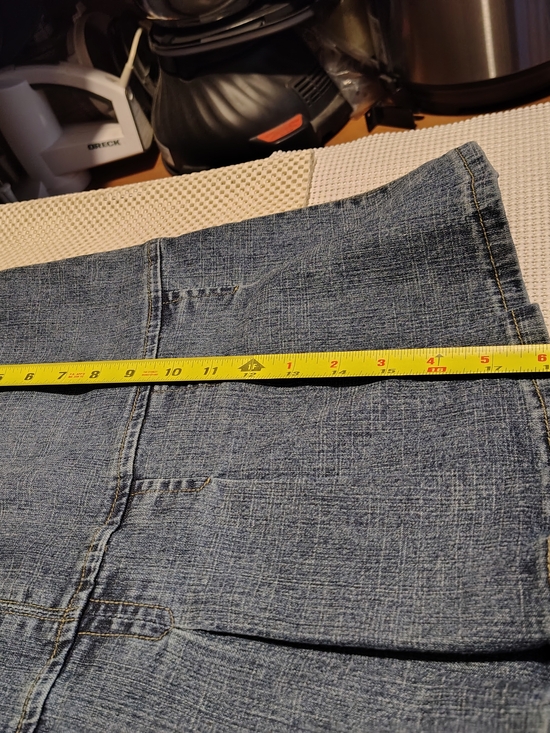 Women’s Blue Denim Pleated Mini Skirt - Picture 6 of 7